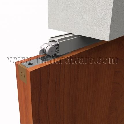 PC Henderson LP200 Low Profile Sliding Door, Concealed Carriers, 200 Lbs.