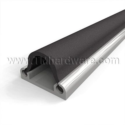 NGP 112N Door Shoe Sweep, Aluminum Track with a .75" Neoprene Seal