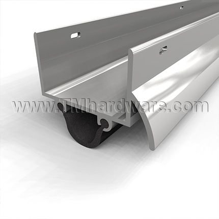 NGP 119N Door Shoe Sweep, U Shaped Aluminum Casing with Rain Drip and .75" Neoprene Seal