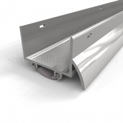 NGP 19V Door Shoe Sweep, U Shaped Aluminum Casing with Rain Drip, .5" Vinyl Seal