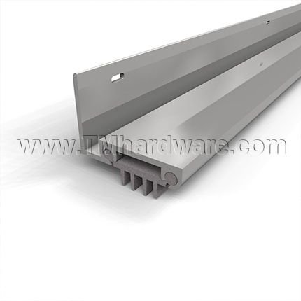 NGP 313V Door Shoe Sweep, L Shaped Aluminum Casing with .1875" Vinyl Finned Seal for Hollow Metal Doors