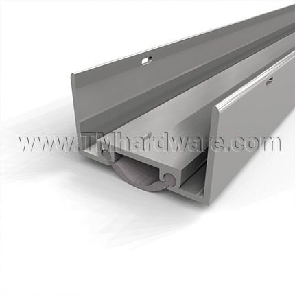 NGP 5V Door Shoe Sweep, U Shaped Aluminum Casing with .25" Vinyl Seal for Hollow Metal Door