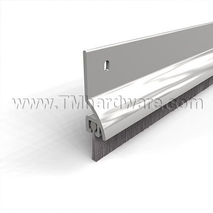 NGP C627 Door Sweep, 1.4375" Aluminum Casing with Rain Drip and .5625" Nylon Brush Seal