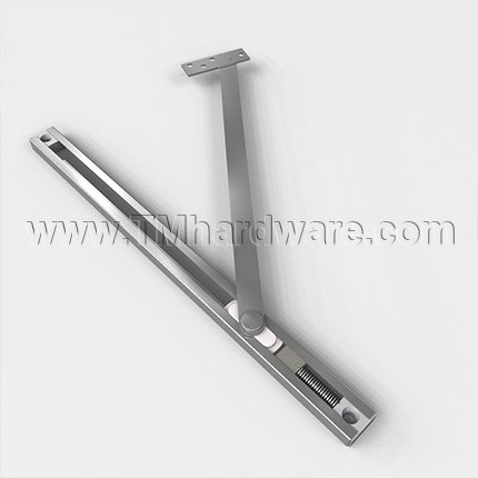 Norton Checkmate 6ADJ Series, Concealed, Low Profile, Adjustable, Stop And Holder, Aluminum Painted