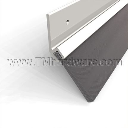 Pemko #45100 Door Gasket and Sweep, Aluminum with 1" Angled Brush