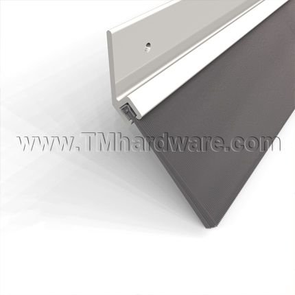 Pemko #45137 Door Gasket and Sweep, Aluminum with 1.375" Angled Brush