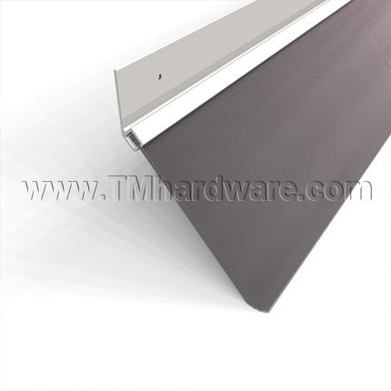 Pemko #45400 Door Gasket and Sweep, Aluminum with 4" Angled Brush