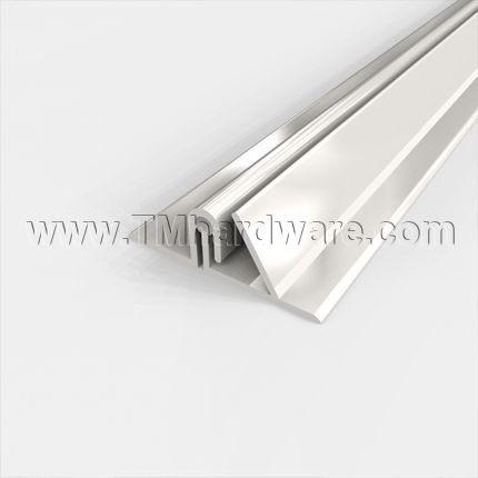 Pemko #347-68 Door Top Weatherstrip, Interlocking Aluminum and Silicone Seal with Rain Drip Door Header