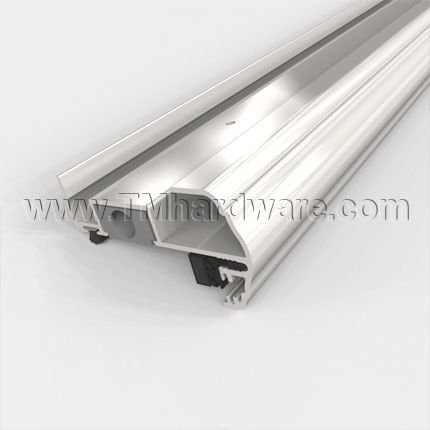 Pemko #3496_M Meeting Stile, Aluminum, Locking Spring Bolt with Magnetic Kerf-in Seal for In-swing Metal Doors