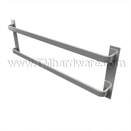 Rockwood 33, 34 Two Push Bars With Base Plates, 24" - 36" CTC