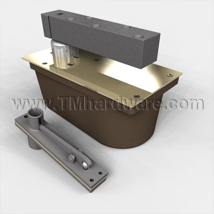 Non-hold open, Bright Brass Finish