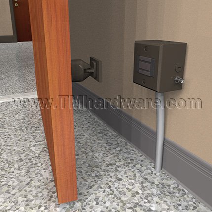 Rixson 993M Electromagnetic Door Holder, High Hold, Wall Mounted, Dark Satin Bronze, Equiv Finish