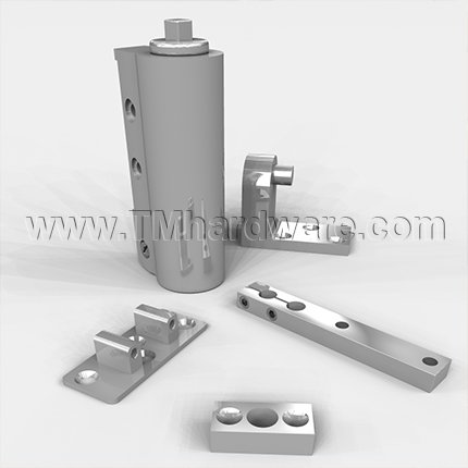 Rixson 356 Series, Door Closer, Interior Gate Closer, Double Acting, Aluminum Painted Finish