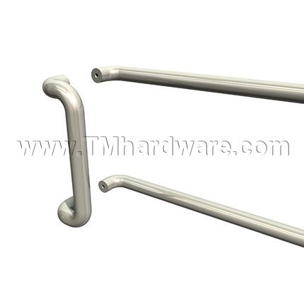 Rockwood Tubular RM271-2 - RM272-2 Offset Push / Pull Set with Double Push Bar and a 1.5" Diameter, Pull - up to 18" CTC, Push Bar - up to 36" CTC