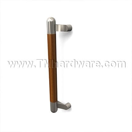 Rockwood ArborMet RM4044 1.25" Dia. Offset Pull with Wood Grip Zone and Contrasting Flat Ends, up to 48" OA