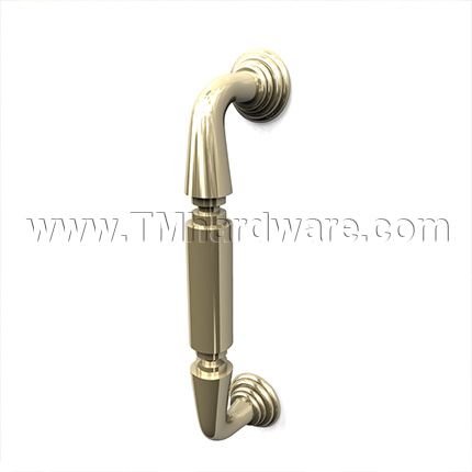 Rockwood Traditional RM5522 Decorative Cast Pull with a Base Plate, 8" CTC
