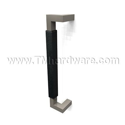 Rockwood RM6420 Upholstery Leather GeoMetek Offset Pull with a Square Grip - up to 4FT