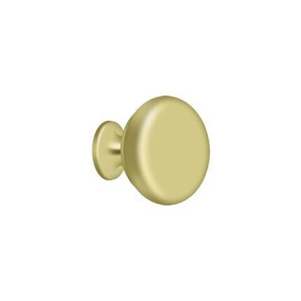 Deltana Cabinet Knob KR114, Round, Solid Brass, 1-1/4" Diameter