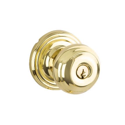 Yale Expressions Maguire Rosette with Lewiston Knob, Polished Brass (US3) Finished