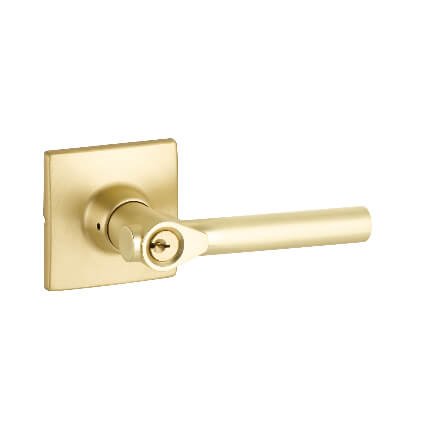 Yale Expressions Marcel Rosette with Holden Lever, Schlage "C" Type, Satin Brass (US4) Finished