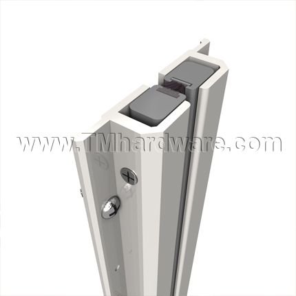 Zero #55-155 Meeting Stile, Aluminum Set with Adjustable Pile Brush Insert