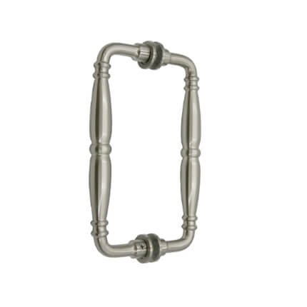 FHC Baroque Style Pull Handle Back-To-Back Shower Door Handles, Satin Nickel (US15) Finished