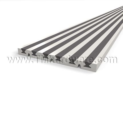 Zero #3672 - #3676 Traction Tread™ Safety Stair Treads, Aluminum, 2" - 6" Depth