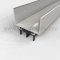 Pemko #2173 Door Shoe Sweep, U-Shaped Aluminum with .69" Notched Eco-V (Vinyl) Triple Fin Seal, 36" Length, Mill Finish Aluminum