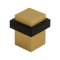 Emtek Square Floor Bumper Door Stops, 1-3/8" (34.9mm), Satin Brass Finish