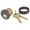 Accentra 2553-118 1-1/8″ Mortise Cylinder, Schlage C Keyway, with 1765.250 Sized Collar, Oil Rubbed Bronze Finish
