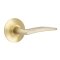 Emtek Poseidon Door Handle, Modern Classic Brass, Passage, Modern Rosette, Satin Brass (US4) Finish