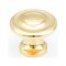 Traditional Cabinet Knob - Polished Brass