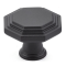 Emtek 86465 Midvale Knob- Flat Black
