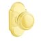 Emtek Norwich Door Knob, Classic Brass, Passage, #8 Rosette, Polished Brass - Lifetime (US3) Finish