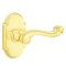 Emtek Rope Door Handle, Designer Brass, Passage, #8 Rosette, Polished Brass - Lifetime (US3) Finish