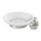 Deltana BBN Series, Zinc/Aluminum, Frosted Glass Soap Dish Satin Nickel (US15) Finished
