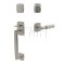 Emtek 4715TATR Tubular Entry Set in Polished Nickel-Lifetime Finish (US14)