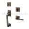 EMTEK Baden Entry Lock with Helios Lever, USB10B Finish