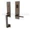 EMTEK Davos Entry Lock with Athena Lever, USB10B Finish