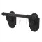 #1 Rosette, Flat Black Steel (FBS) Finish