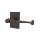 Emtek 2804 Modern Brass Paper Holder with Brass Modern Rectangular Rosette (US10B)
