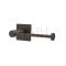 Emtek 2804 Modern Brass Paper Holder with Brass Square Rosette (US10B)