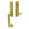 Wilshire Single Cylinder Door Locks Set with Cortina Brass Lever in Polished Brass