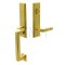 Wilshire Single Cylinder Door Locks Set with Milano Brass Lever in Polished Brass