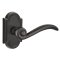 Emtek Medici Lever, Lost Wax Cast Bronze Handleset, Passage, #11 Rosette, Flat Black Bronze (FB)