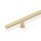 Emtek 86193 Round Long Door Pull, 24", Thru-bolt, Flat Black (US19)