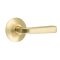 Emtek Sion Door Handle, Modern Designer Brass, Passage, Modern Rosette, Satin Brass (US4) Finish