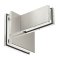 Assa Abloy PFS-81 Glass Sidelite Fin Patch, Clear Anodized Aluminum (US28) Finish