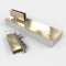 Norton 5040 Series, Door Closer, Center Hung, Single Acting, Patch Fittings, 36" Door Width, Non-hold Open w/ Backcheck, Bright Brass Finish