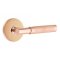 Emtek Select Limited Release, T-Bar, Knurled Lever, Disk Rosette, Passage, Satin Rose Gold (SRG) Finish